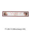 Unique Bargains Christmas Table Runner Santa Claus on Sleigh Polyester Red White Black 71x14 Inch 1 Pc - 3 of 4