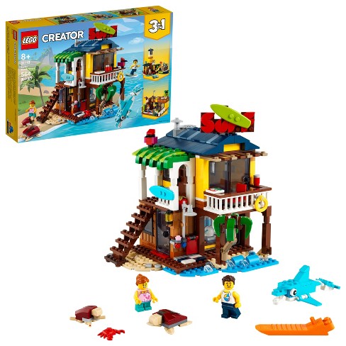 angivet system spisekammer Lego Creator 3 In 1 Surfer Beach House Building Set 31118 : Target