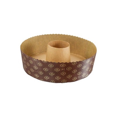 Novacart Round Disposable Paper Baking Tube Pan 7.87" Diameter, 2.37" High - Case of 360