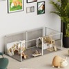 Artloge 6-10 Panels Large Heavy Duty Acrylic Dog Playpen Puppy Fence Safest Pet Enclosure Fertility Cage with Aviation Aluminum Frame & Waterproof Pad - 2 of 4
