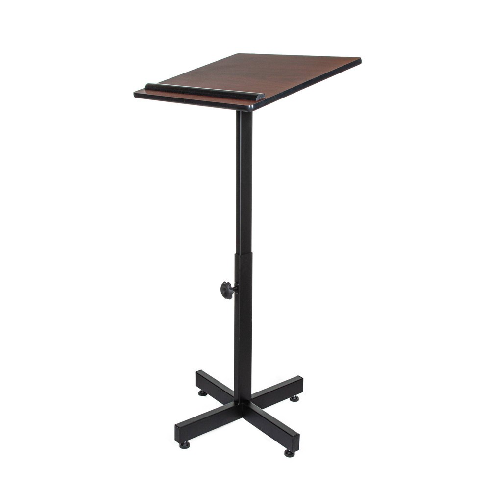 Photos - Office Desk Portable Presentation Lectern Stand Mahogany - Hampden Furnishings