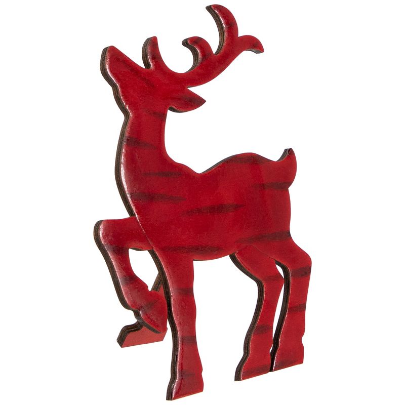 Northlight 8" Glossy Red Standing Reindeer Christmas Decoration, 4 of 8