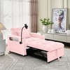 TIRAMISUBEST 3-in-1 Convertible Sleeper Sofa Chair with Adjustable Backrest, Folding Sofa Bed with Pockets and USB Ports - 4 of 4