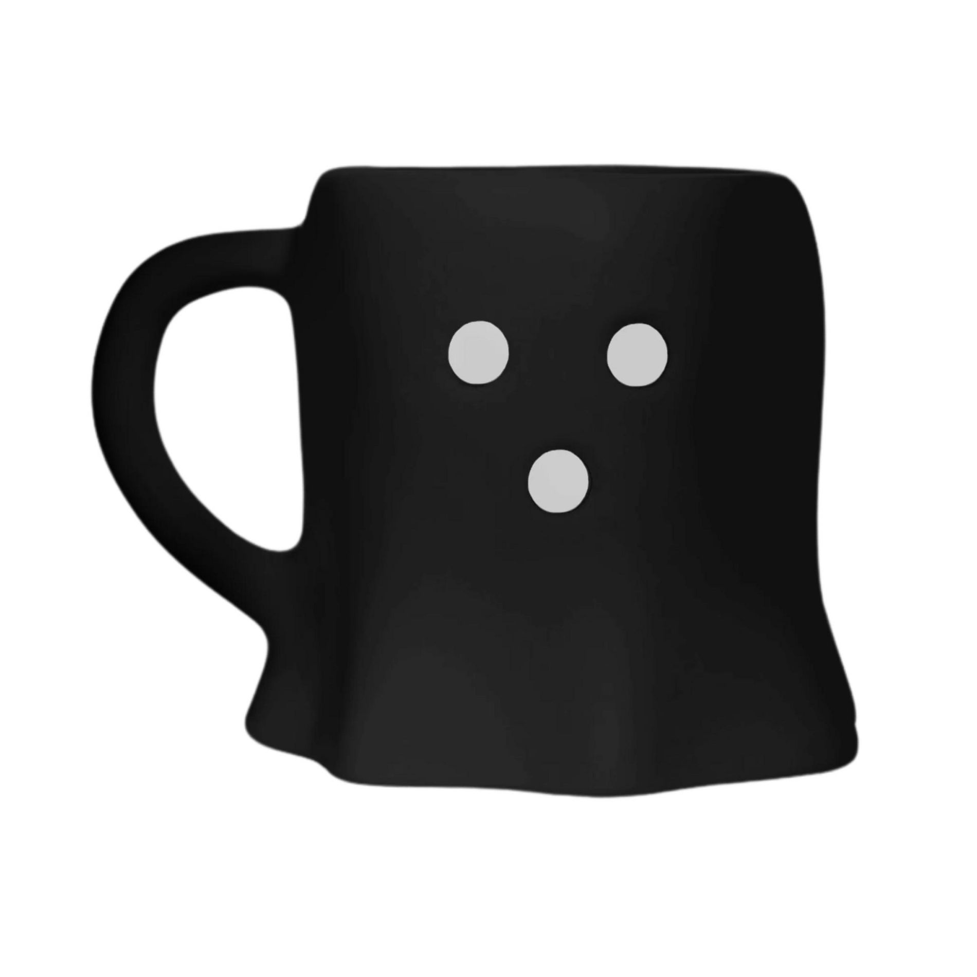 Sweet Water Decor Black Ghost Figurine Mug - 12oz