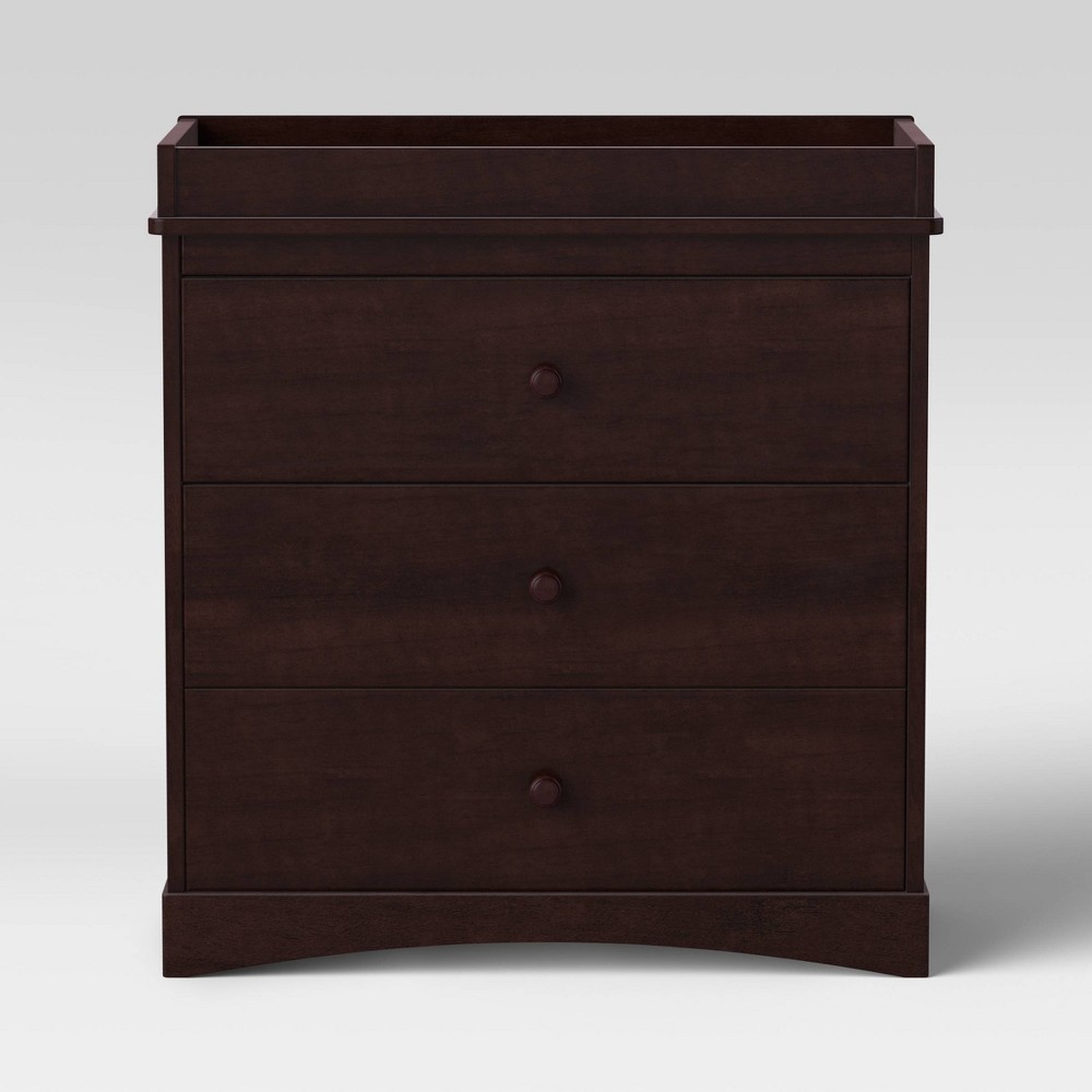 Delta Children Skylar 3-Drawer Dresser with Changing Top - Dark Chocolate -  52708277
