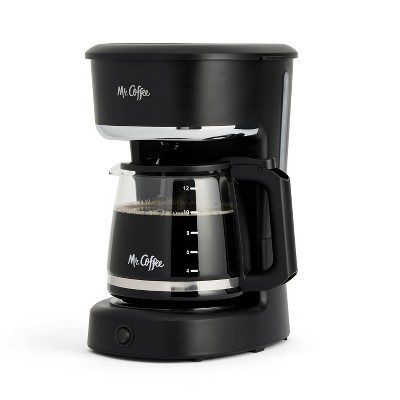 Mr. Coffee 12-Cup Switch Coffee Maker Black: Electric Drip Coffee Machine, 60 oz Capacity, Dishwasher-Safe Parts