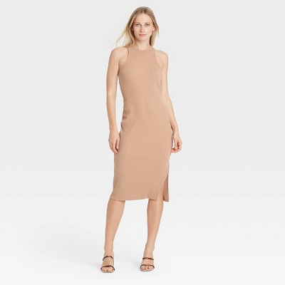 Women's Tank Dress - Who What Wear™ Beige L