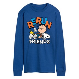 Men's - Peanuts - Rerun And Friends Long Sleeve Graphic T-Shirt - 1 of 4