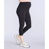 Women's High Waist Over the Belly Active Pocket Crop Legging | Motherhood Maternity - 3 of 4