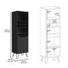 Depot E-Shop H Bar Double Door Cabinet, Eight Built-in Wine Rack, Four Legs, Four Shelves - image 4 of 4