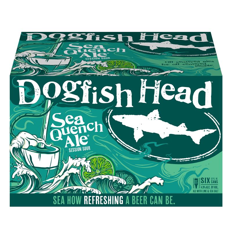 Dogfish Head SeaQuench Ale Session Sour Beer - 6pk/12 fl oz Cans, 5 of 11