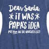 Girls' - Instant Message - Dear Santa It Was Papas Idea Christmas Fit & Flair Cap Sleeve Graphic Dress - 2 of 4