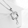 Amy and Annette 18K White Gold Heart Pendant Necklace with crystals from Swarovski - 2 of 4