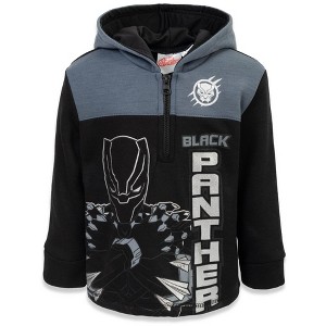 Marvel Spider-Man Captain America Hulk Black Panther Miles Morales Venom Iron Man Half Zip Hoodie Toddler to Little Kid - 1 of 4