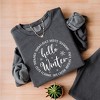 Simply Sage Market Women's Lightweight Garment Dyed Graphic Sweatshirt Hello Winter Circle - 3 of 4