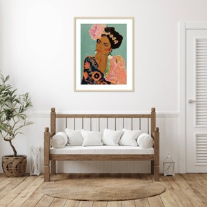 Amanti Art Rebel Rosa by Urban Road Wood Framed Wall Art Print - 1 of 4