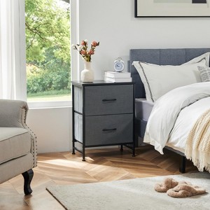 Cozy Dresser with Fabric Bins,Storage Organizer with Metal Frame Chest of Drawers with Wooden Top, Waterproof Dressers - 1 of 4