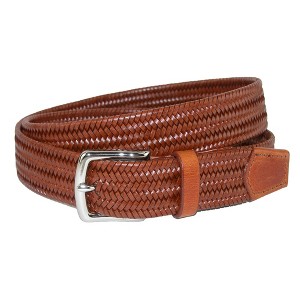 CrookhornDavis Men's Daytona Braided Leather Stretch Belt - 1 of 4