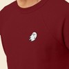 Dalix Ghost Embroidered Crewneck Long Sleeve Sweatshirt Fleece Men - 4 of 4