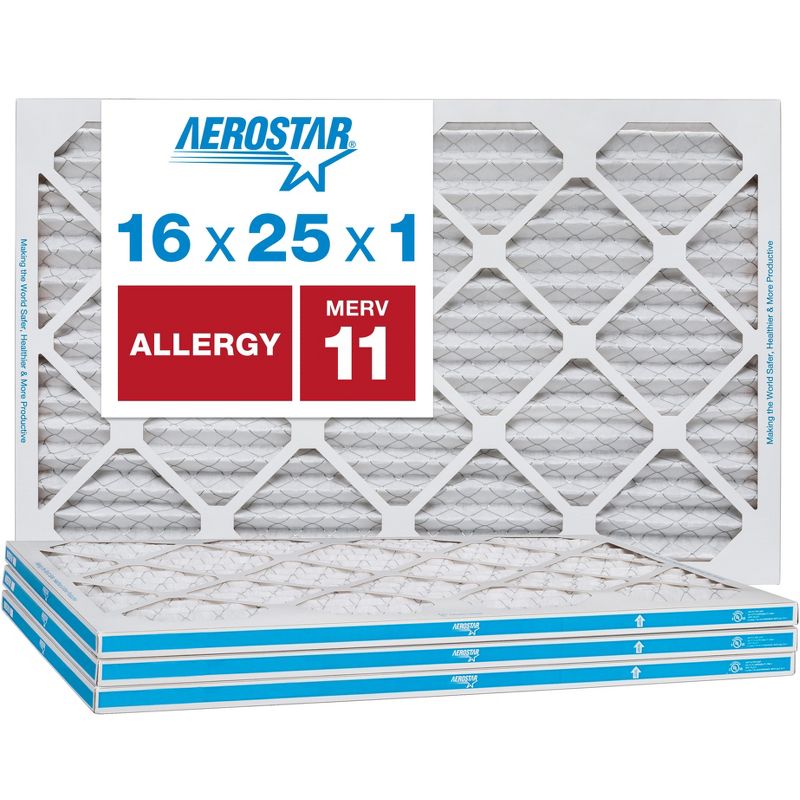 Aerostar AC Furnace Air Filter - Allergy - MERV 11 - Box of 4, 1 of 10