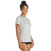 Sporti Sporti Women's S/S Hybrid UPF 50+ Sun Shirt Icicle Grey Medium - 4 of 4