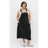 Women's Plus Size Pinafore Midi Dress - black | CITY CHIC - 2 of 4