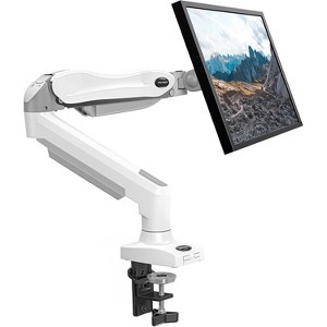 HUANUO Single Monitor Mount, 13-32 Inch Gas Spring Arm, Adjustable VESA Stand with Clamp & Grommet Base, Supports 4.4-19.8lbs Monitors - 1 of 4
