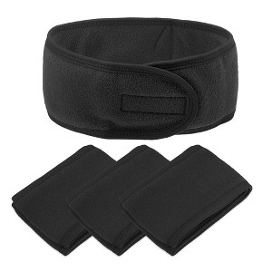 Unique Bargains Spa Headband Soft Women Hair Bands for Face Washing Bath Facial Mask Yoga 4 Pcs - 1 of 4