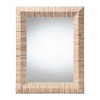 bali & pari Adino Bohemian Woven Natural Grasscloth Rectangle Accent Mirror - 2 of 4