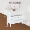RoyalCraft Modern Fluted Design Dresser with 3 Drawers for Bedroom Storage, White - Chest Organizer Cabinet and Nightstand Furniture Set - 3 of 4