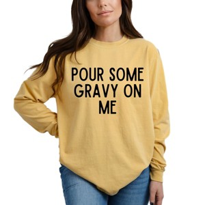 Simply Sage Market Gravy On Me Garment Dyed Long Sleeve - 1 of 4