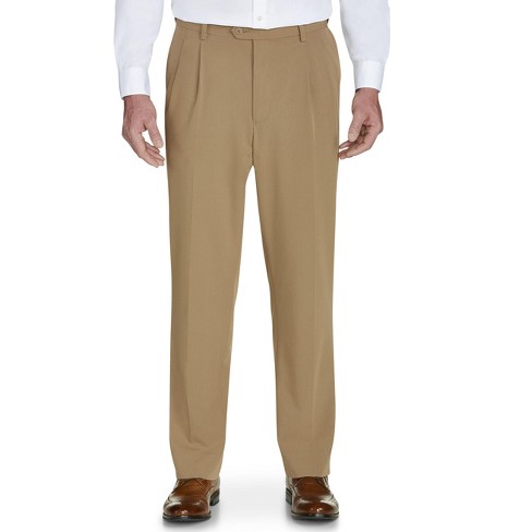 Gold Series Pleated Pants - Men's Big And Tall Khaki X : Target