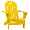 vidaXL Patio Adirondack Chair - Solid Fir Wood, Ergonomically Designed, Weather Resistant, Easy Assembly, Yellow - 2 of 4