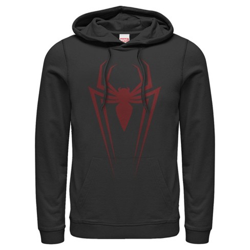 Men's Marvel Amazing Spider-Man Responsibility Pull Over Hoodie Charcoal  Heather Large