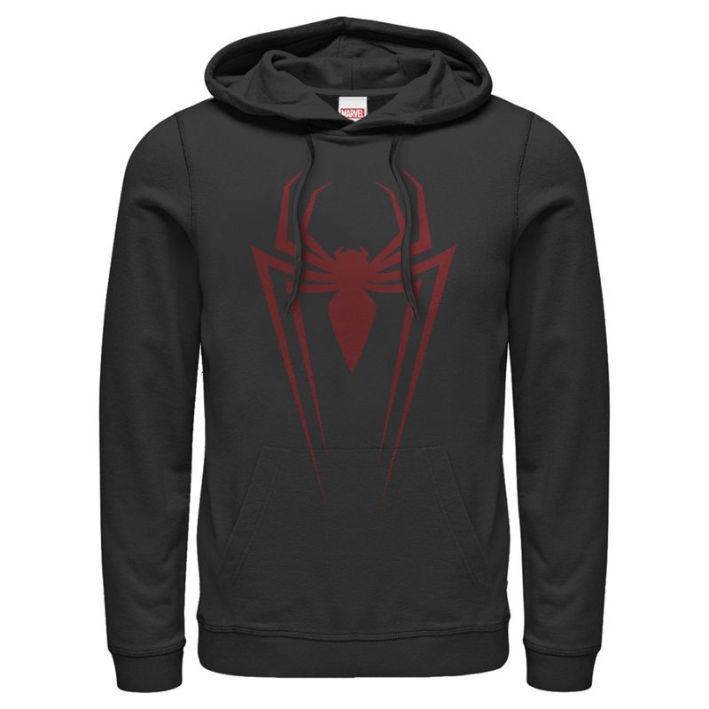 Men's Marvel Spider-Man Icon Badge Pull Over Hoodie, 1 of 5