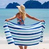 Arkwright Oversized Beach Towels (30x70, 4-Pack), Soft Ringspun Cotton Cabo Cabana Striped Beach Towel, Pool Towel, Bath Towel - 3 of 4