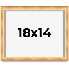 PosterPalooza | Minimalist Shadow Box Brown Picture Frame - UV Acrylic, Backing Board, Hanging Hardware - 2 of 4
