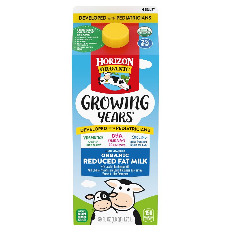 Horizon Organic Growing Years 2% Milk with DHA Omega-3 - 0.5gal, 3 of 11
