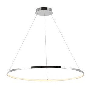 Modern Bohemian Iron Integrated LED Pendant Chrome - JONATHAN Y - 1 of 4