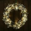 Red Co 30-in Artificial Christmas Wreath Decorated LED Lights Battery Silver/Gold - 2 of 4