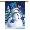 Briarwood Lane House Flag 40x28 For Outdoor Snowfall Celebration Winter For Winter House Flag - 2 of 4
