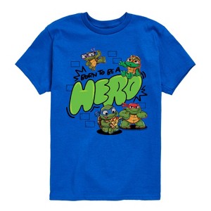 Boys' - Teenage Mutant Ninja Turtles Mutant Mayhem - Born To Be A Hero Short Sleeve Graphic T-Shirt - 1 of 3