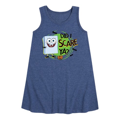Spongebob Squarepants Did I Scare Ya - Heather Navy - 6t : Target