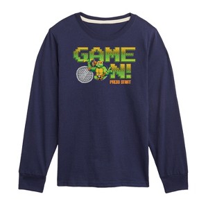 Boys' - Teenage Mutant Ninja Turtles - Game On Mike Long Sleeve Graphic T-Shirt - 1 of 4