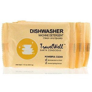 TRAVELWELL Individually Wrapped Travel Size Powder Laundry Detergent, Dish Detergent 1.5 Ounce per Bag, 100 Set per Case - 1 of 4