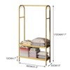 Heavy Duty Clothing Rack, Garment Rack With 2 Tier Closet Shelves, Metal Clothes Shelf for For Clothing Storage - 2 of 4