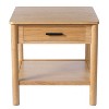 END TABLE K/D WITH 1 DRAWER,NATURAL COLOR - 4 of 4