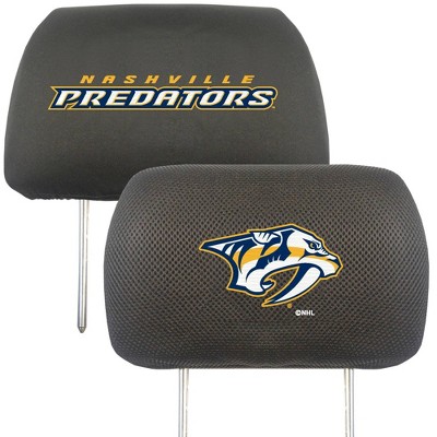 NHL Nashville Predators Embroidered Head Rest Cover Set - 2pc