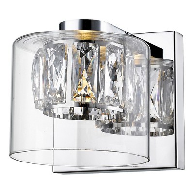 Access Lighting Private 1 - Light Vanity in  Mirrored Stainless Steel