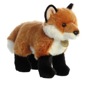 Aurora Medium Fox Miyoni Realistic Stuffed Animal Brown 10" - 1 of 4